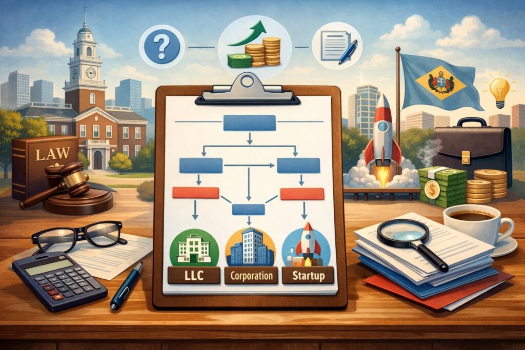 A Practical Decision Framework to Pick the Right Delaware Entity