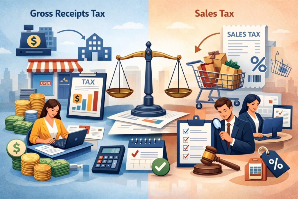 How Gross Receipts Tax Differs From Sales Tax: Accounting and Compliance Consequences