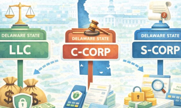 LLC vs C-Corp vs S-Corp in Delaware: Legal Differences That Matter