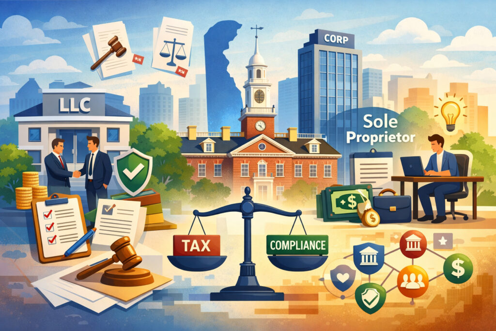 Choosing the Right Entity Structure: How It Shapes Regulatory Requirements for Startups in Delaware