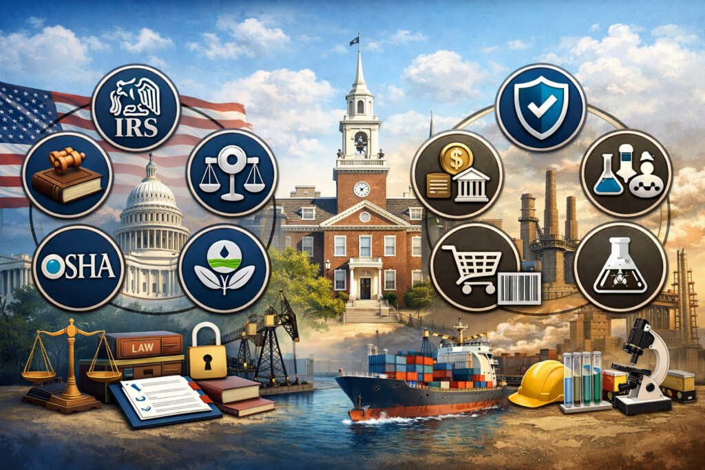 Federal and industry rules Delaware businesses often fall under