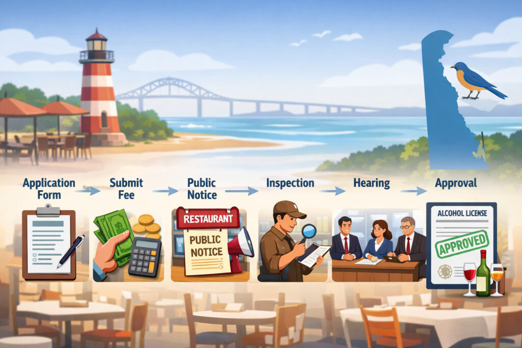 Step-by-step: the Delaware alcohol license application process for restaurants