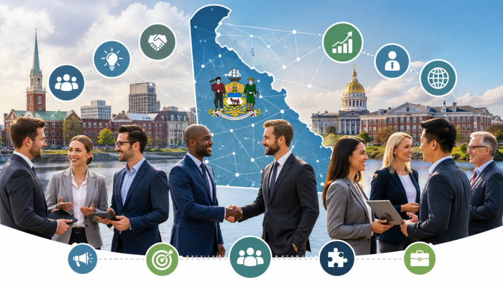 Delaware professionals networking and building business connections